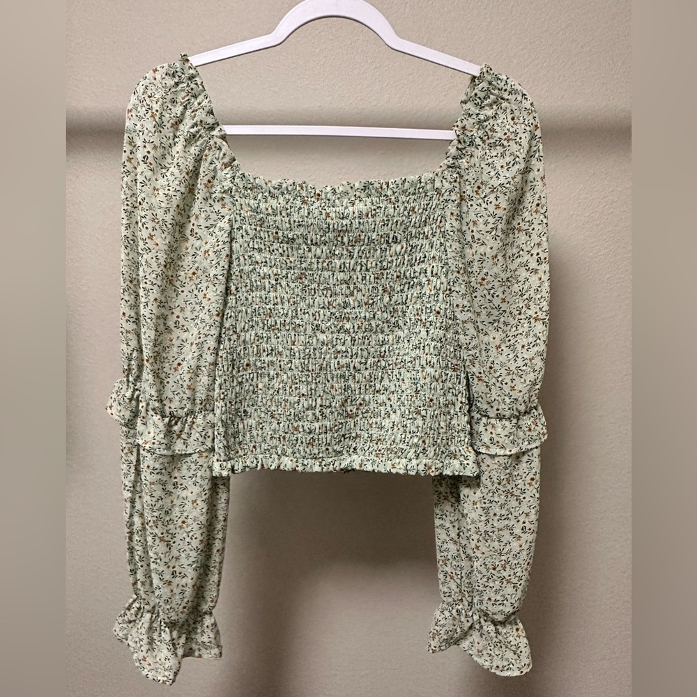 WILD FABLE cropped coral top NWT